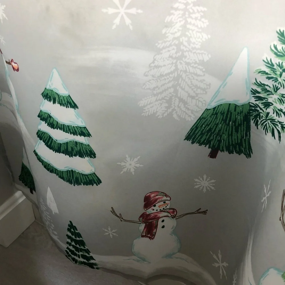 Winter Snowman Shower Curtain